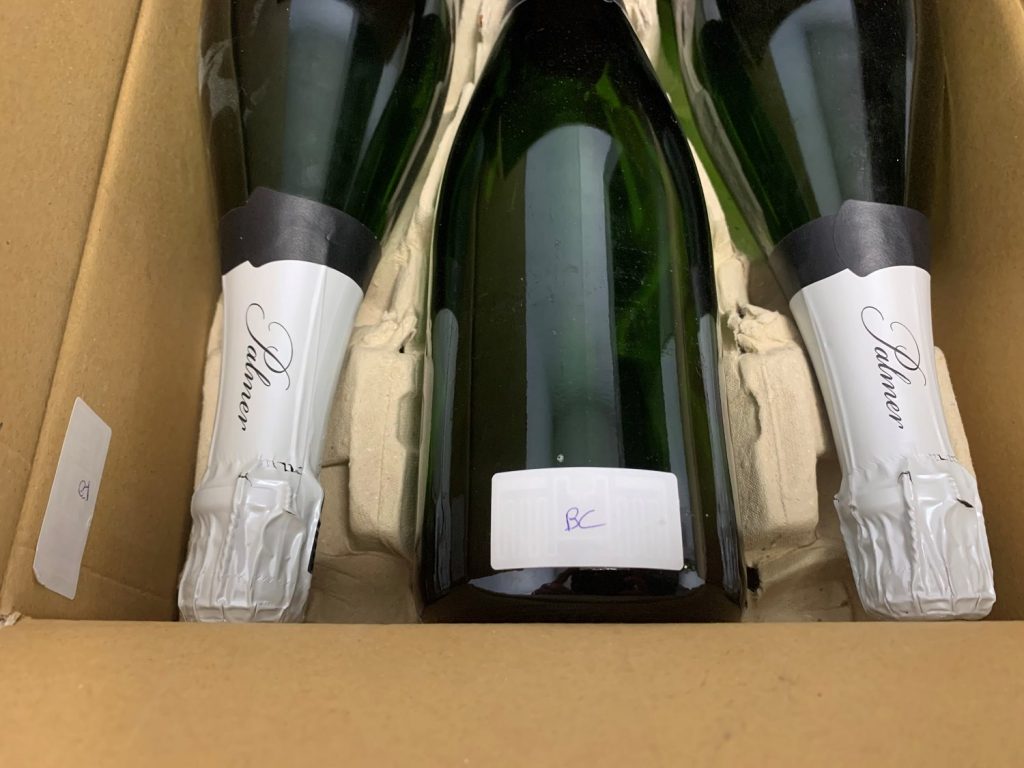 étiquette rfid bouteille champagne